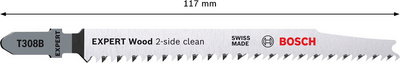 STICKSÅGBLAD BOSCH T308B WOOD 25ST