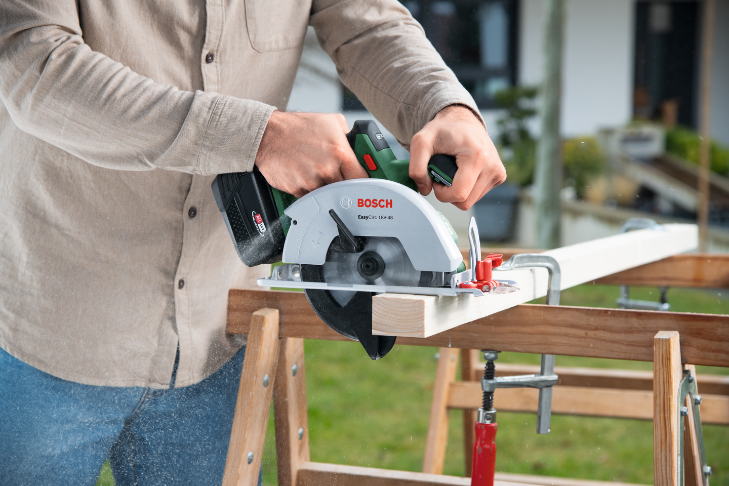 Akkukäsipyörösaha Bosch EasyCirc 18V-48 Solo