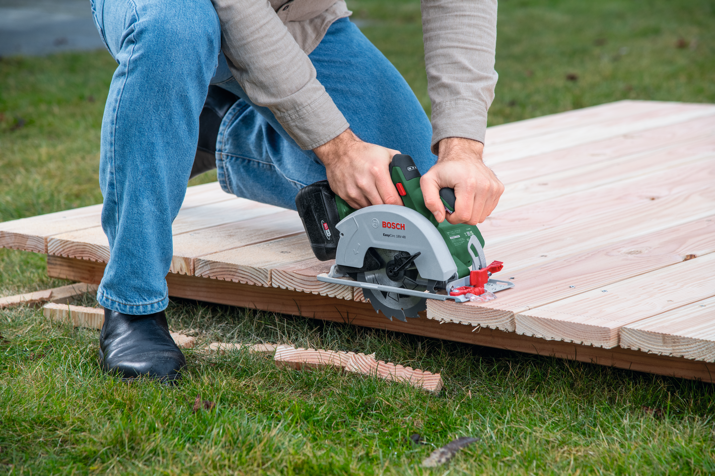 Akkukäsipyörösaha Bosch EasyCirc 18V-48 Solo