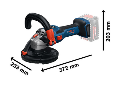 BETONGSLIP BOSCH GBR 18V-15 S SOLO, L-BOXX 238