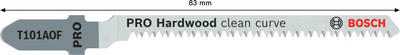 STICKSÅGBLAD BOSCH T101AOF HARDWOOD, 2ST