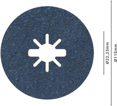 FIBERSLIPSKIVA BOSCH XL BFM K36, 115MM