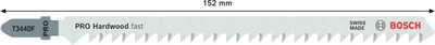 STICKSÅGBLAD BOSCH T344DF HARDWOOD, 25ST