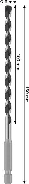 BETONGBORR BOSCH HEX-5 PRO 6X150MM
