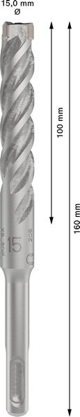 Poravasaranterä Bosch PRO SDS+ 5X 15x100x160mm