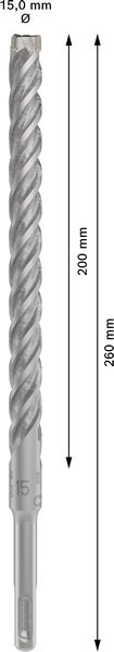 Poravasaranterä Bosch PRO SDS+ 5X 15x200x260mm