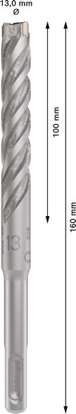 Poravasaranterä Bosch PRO SDS+ 5X 13x100x160mm