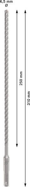 Poravasaranterä Bosch PRO SDS+ 5X 6,5x250x310mm