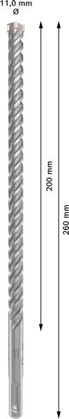 Poravasaranterä Bosch PRO SDS+ 5X 11x200x260mm