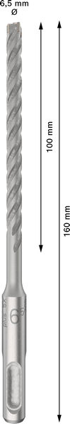 Poravasaranterä Bosch PRO SDS+ 5X 6,5x100x160mm 10kpl