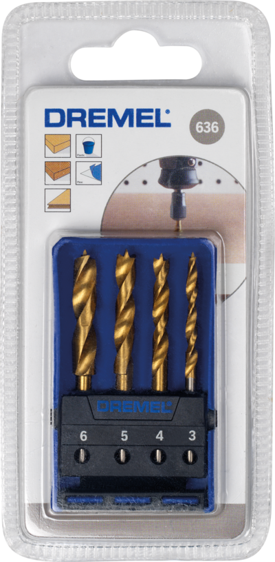 Puuporanteräsarja Dremel 636 4-osainen