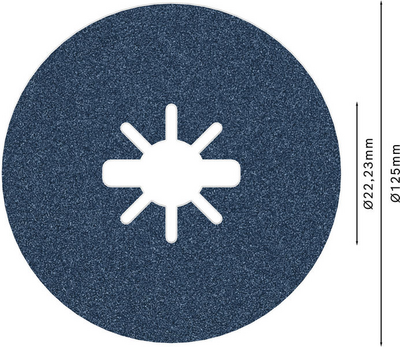 FIBERSLIPSKIVA BOSCH XL BFM K120, 125MM