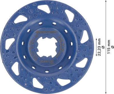 SLIPSKIVA BOSCH HM RAK GROV, 115X22,2MM