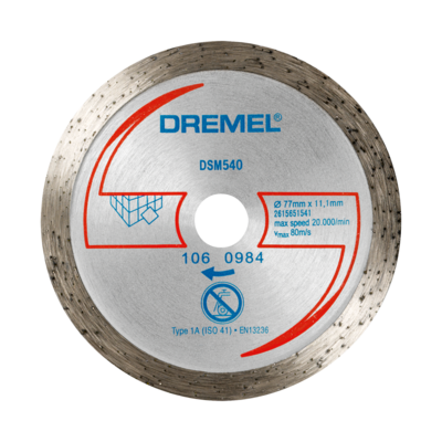 DIAMANTKAPSKIVA DREMEL DSM540 KAKEL, FÖR DSM20