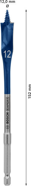 FLATFRÄSBORR BOSCH SELFCUT EXP, 12X152MM