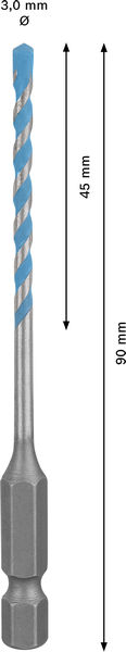 Poranterä Bosch EXPERT HEX-9 Multi Construction 3x45x90mm