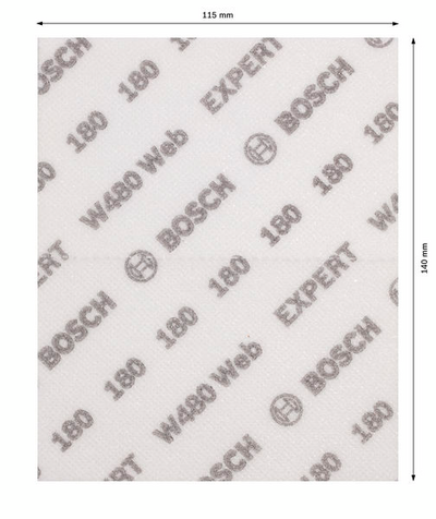 SLIPARK BOSCH WEB W480 K180 2ST, 115X140MM 2ST