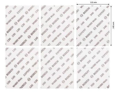 SLIPARK BOSCH WEB W480 SORT 6ST, 6ST