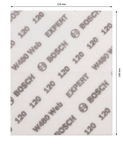 SLIPARK BOSCH WEB W480 K120 2ST, 115X140MM 2ST
