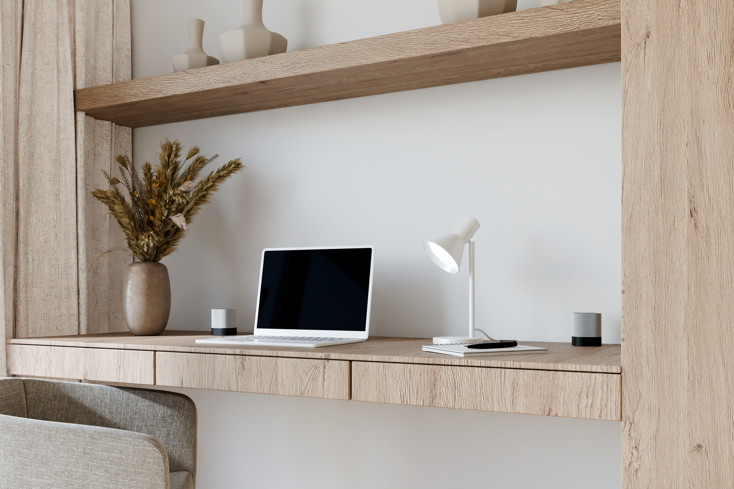 Pöytävalaisin Sessak Malone musta