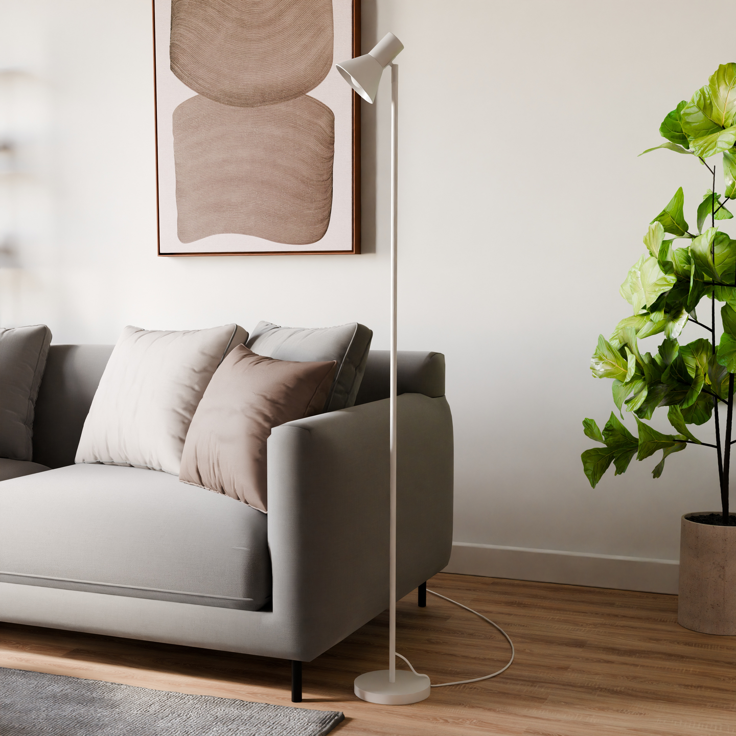 Lattiavalaisin Sessak Malone valkoinen