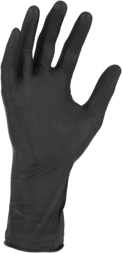 ENGÅNGSHANDSKE 849 TEGERA 11 50ST/ASK SVART NITRIL LÅNG