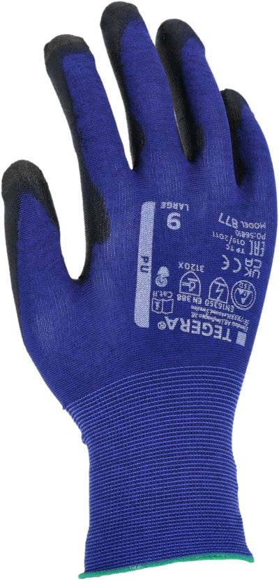 HANDSKE 877 TEGERA SYNTETDOPPAD STL 9