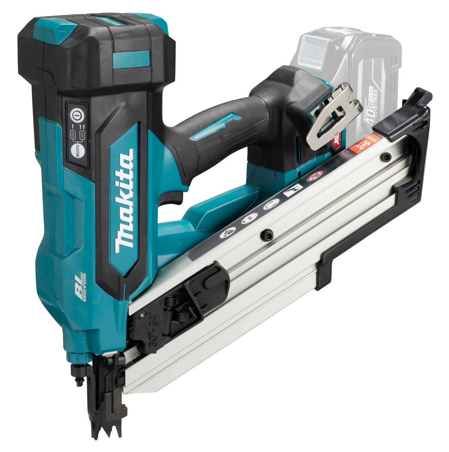 Runkonaulain Makita BN001GZ XGT 40V naulat 34° 50-90mm
