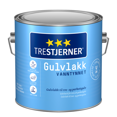 TRESTJERNER GULVLAKK SILKEMATT 3L