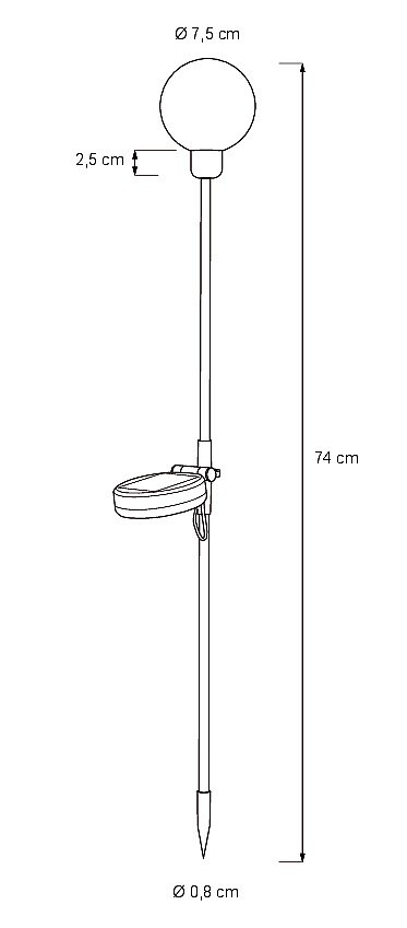Solar valotikku Airam Heliar
