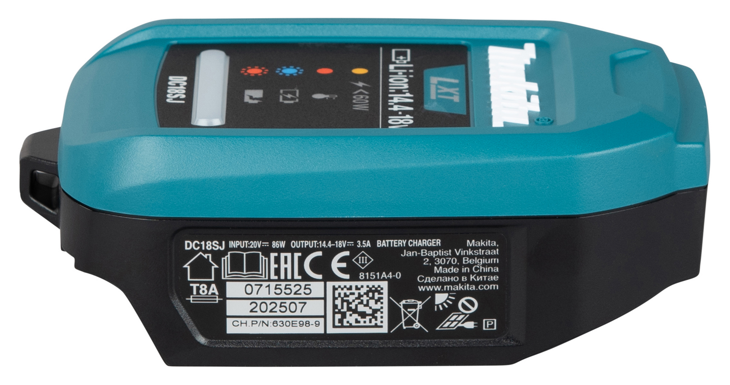 Latauslaite Makita DC18SJ USB-C PD 60-100W