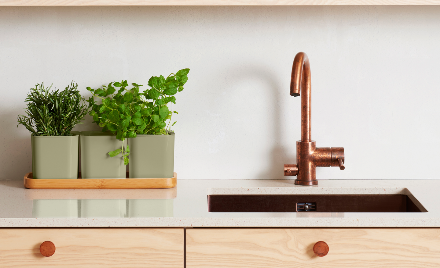 Yrttiruukkusetti Eden Recycled oliivin vihreä 3kpl