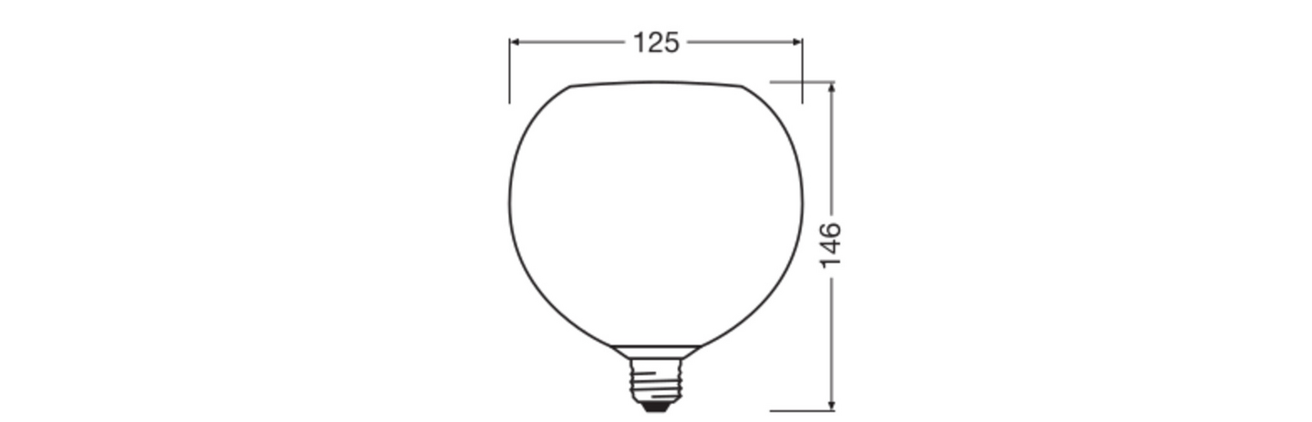 LED-sisustuslamppu OSRAM Decor Colour Glass Globe 3,5W 2700K E27 sininen