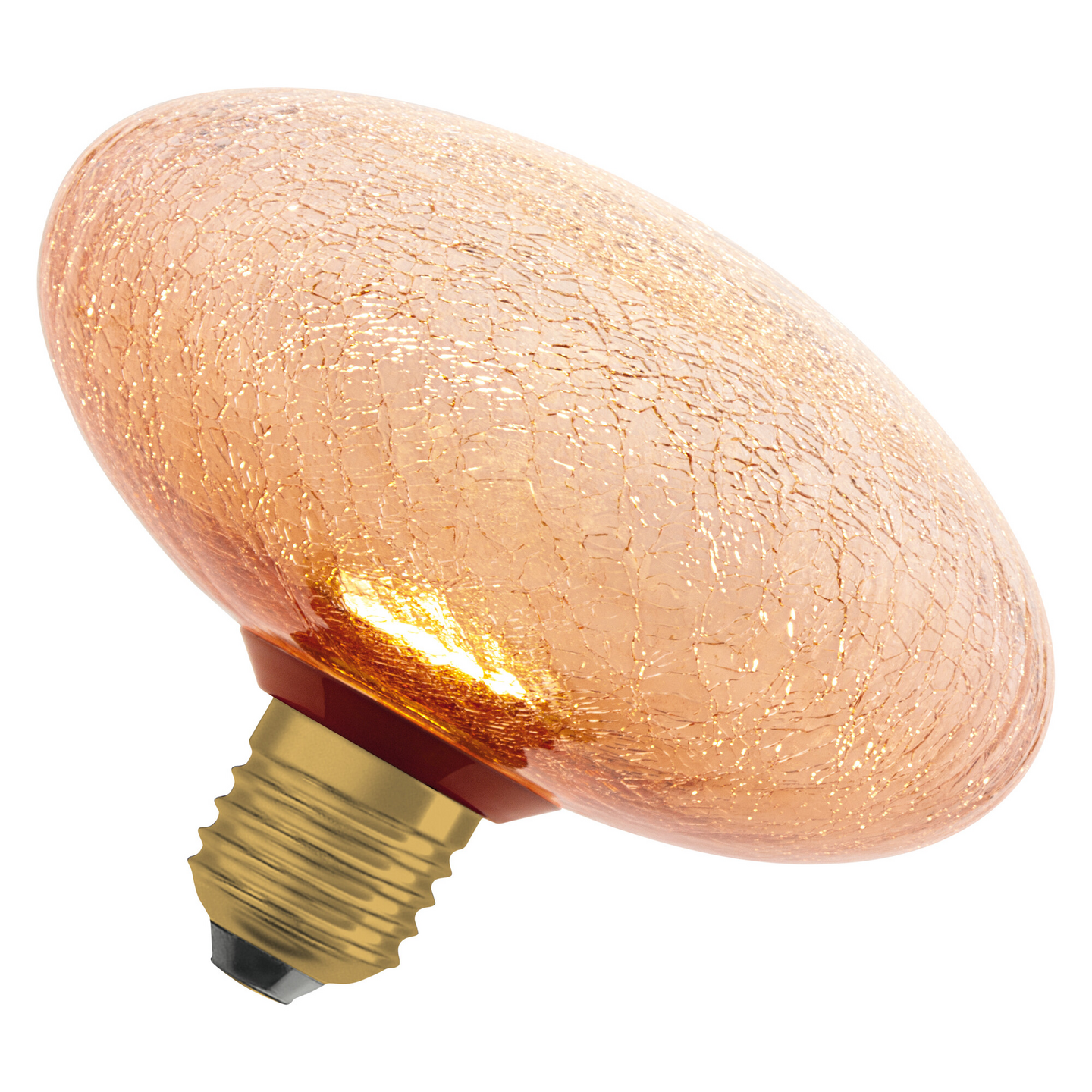 LED-sisustuslamppu OSRAM Decor Cracked Glass Flat 3,5W 2700K E27 oranssi