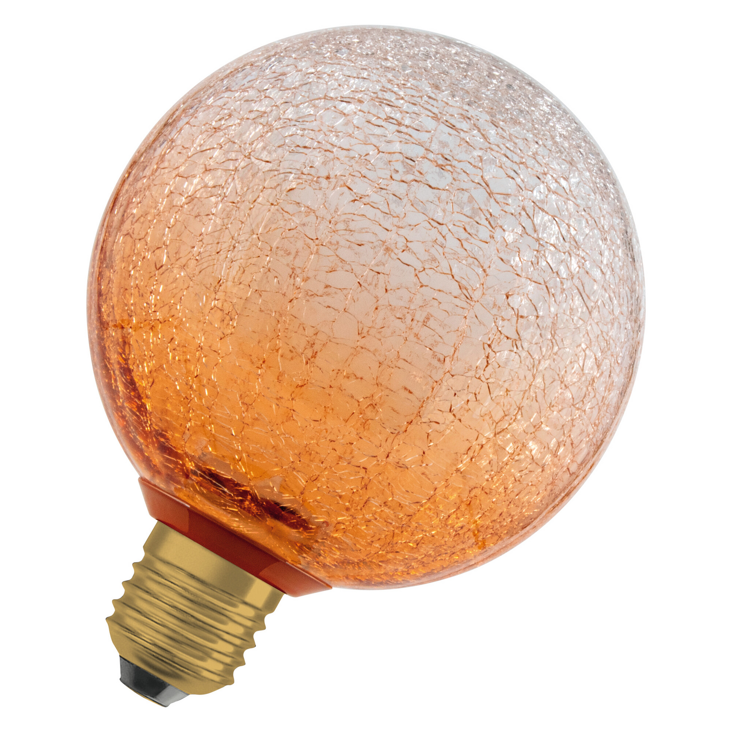 LED-sisustuslamppu OSRAM Decor Cracked Glass Round 3,5W 2700K E27 oranssi