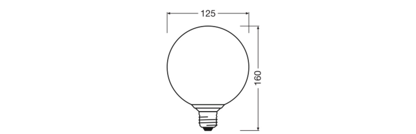 LED-sisustuslamppu OSRAM Decor Cracked Glass Round 3,5W 2700K E27 ruskea