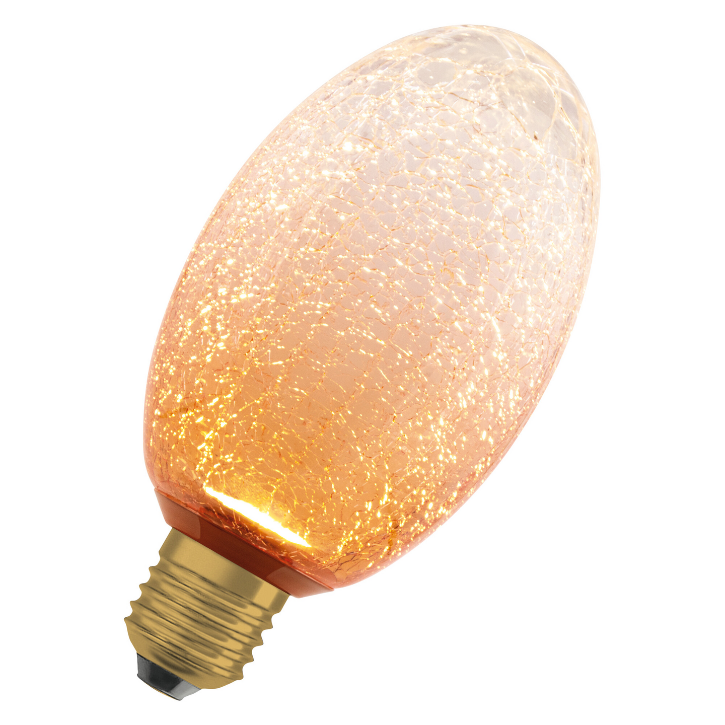 LED-sisustuslamppu OSRAM Decor Cracked Glass Long 3,5W 2700K E27 oranssi