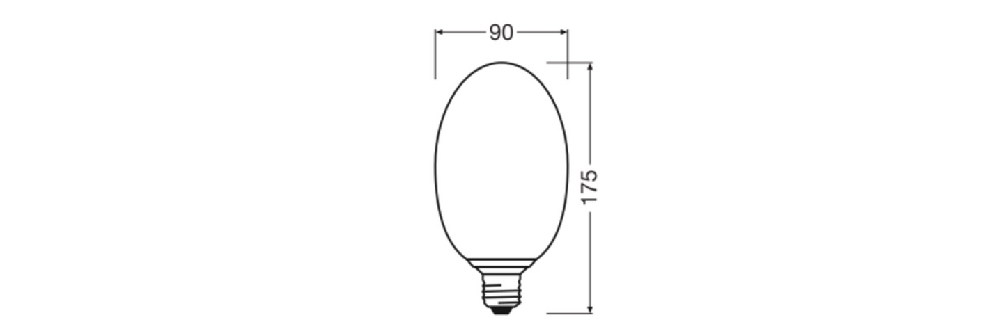 LED-sisustuslamppu OSRAM Decor Cracked Glass Long 3,5W 2700K E27 oranssi
