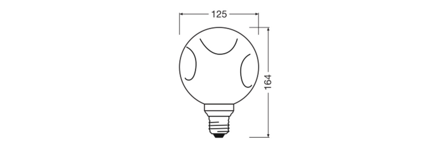 LED-sisustuslamppu OSRAM Decor Electro Small 3,5W 2700K E27 musta