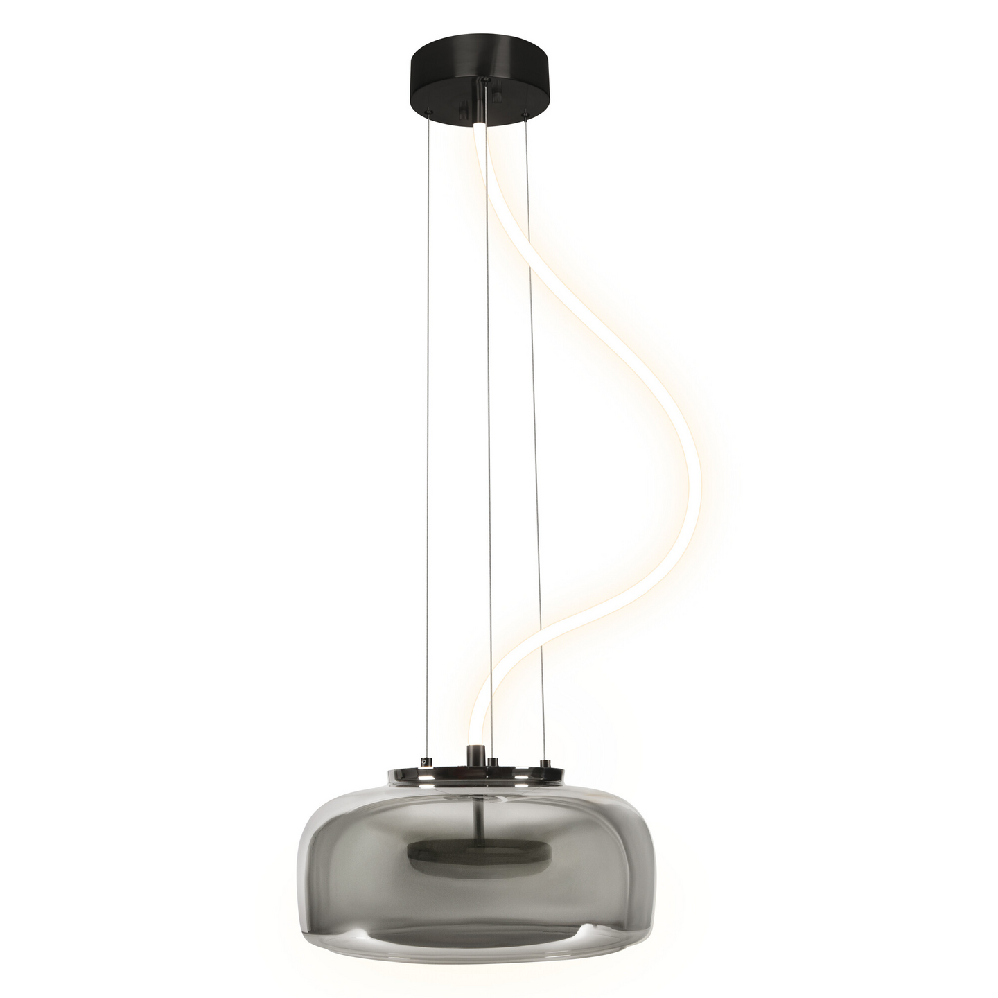 LED-riippuvalaisin OSRAM Decor Glow Pendant 32W 3000K 2500lm Click Select harmaa