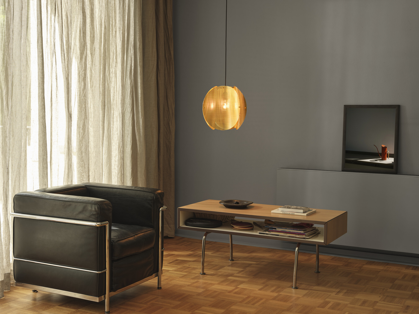 LED-riippuvalaisin OSRAM Decor Folded Globe E27 kulta