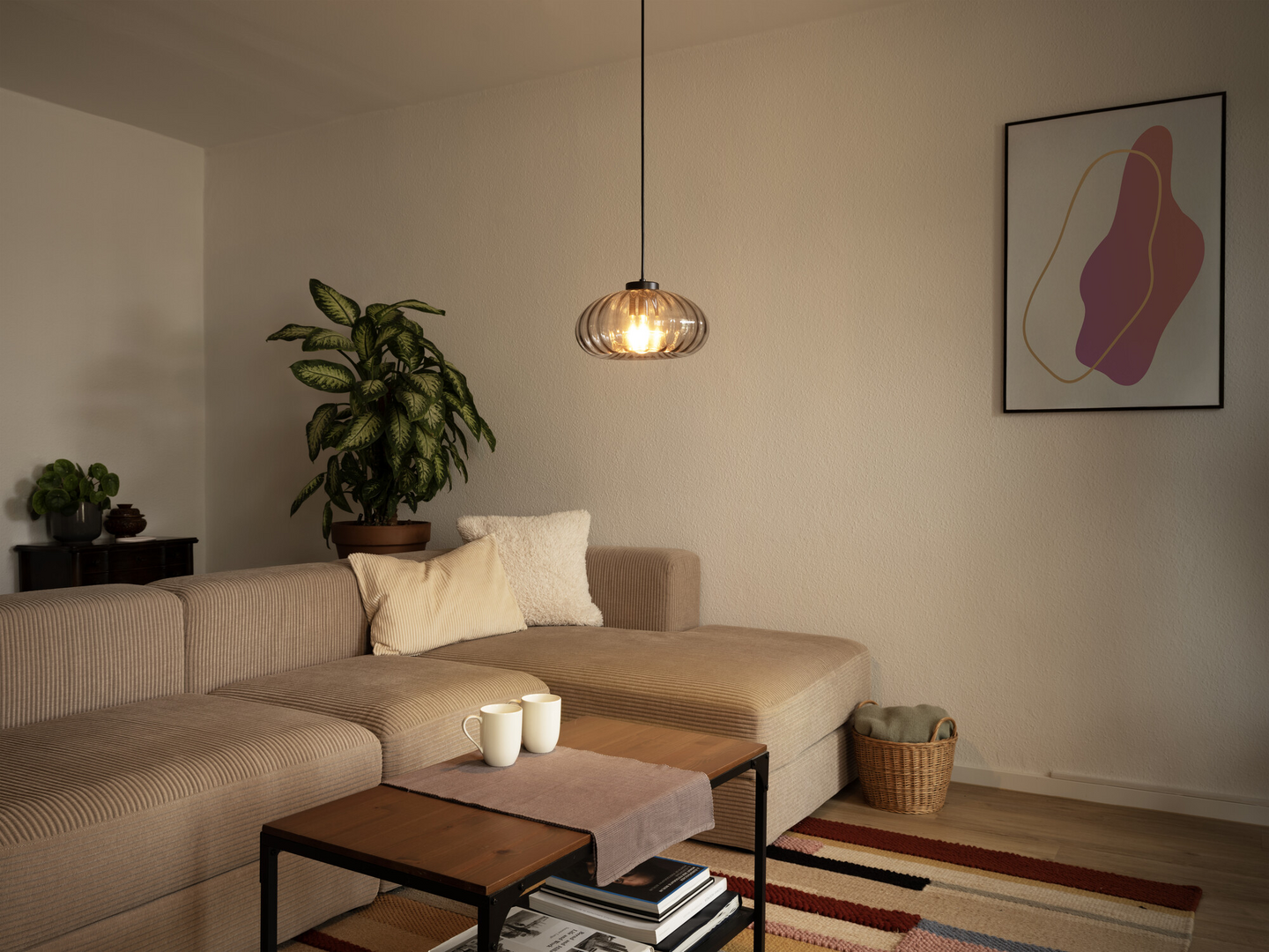 LED-riippuvalaisin OSRAM Decor Smoke Glass E27 musta