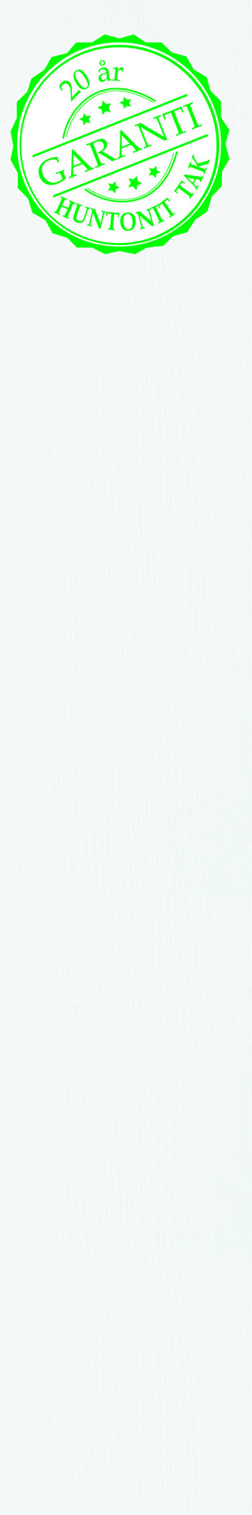 Takplate trefiber symfoni 11x280x1800mm hvit - Huntonit