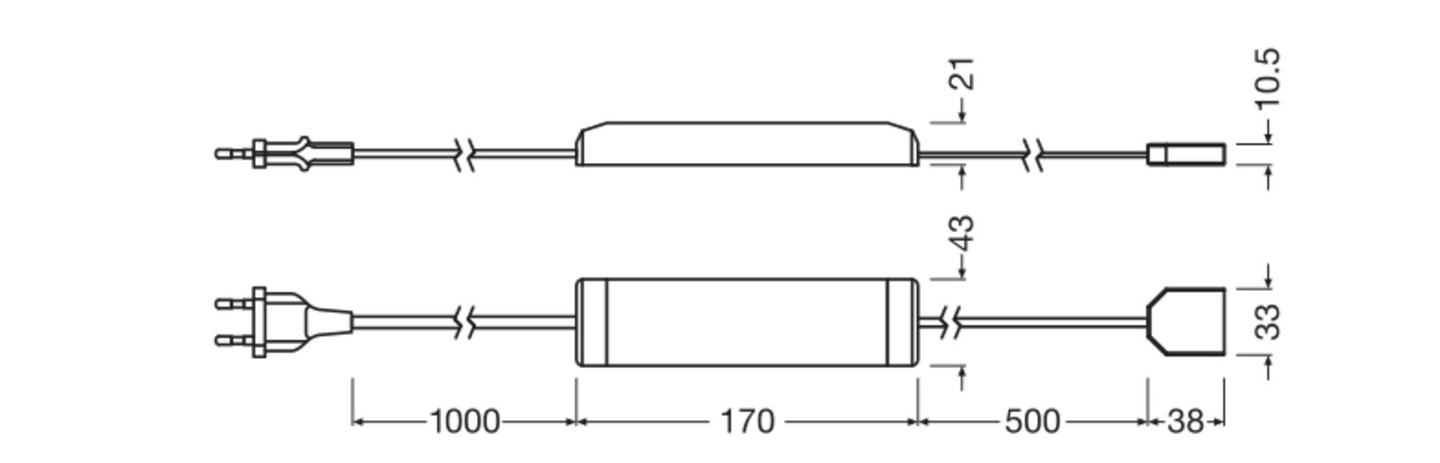 Led-valonauha OSRAM Flex Acoustic 2,6m 10mm 3000K 208lm aloituspakkaus