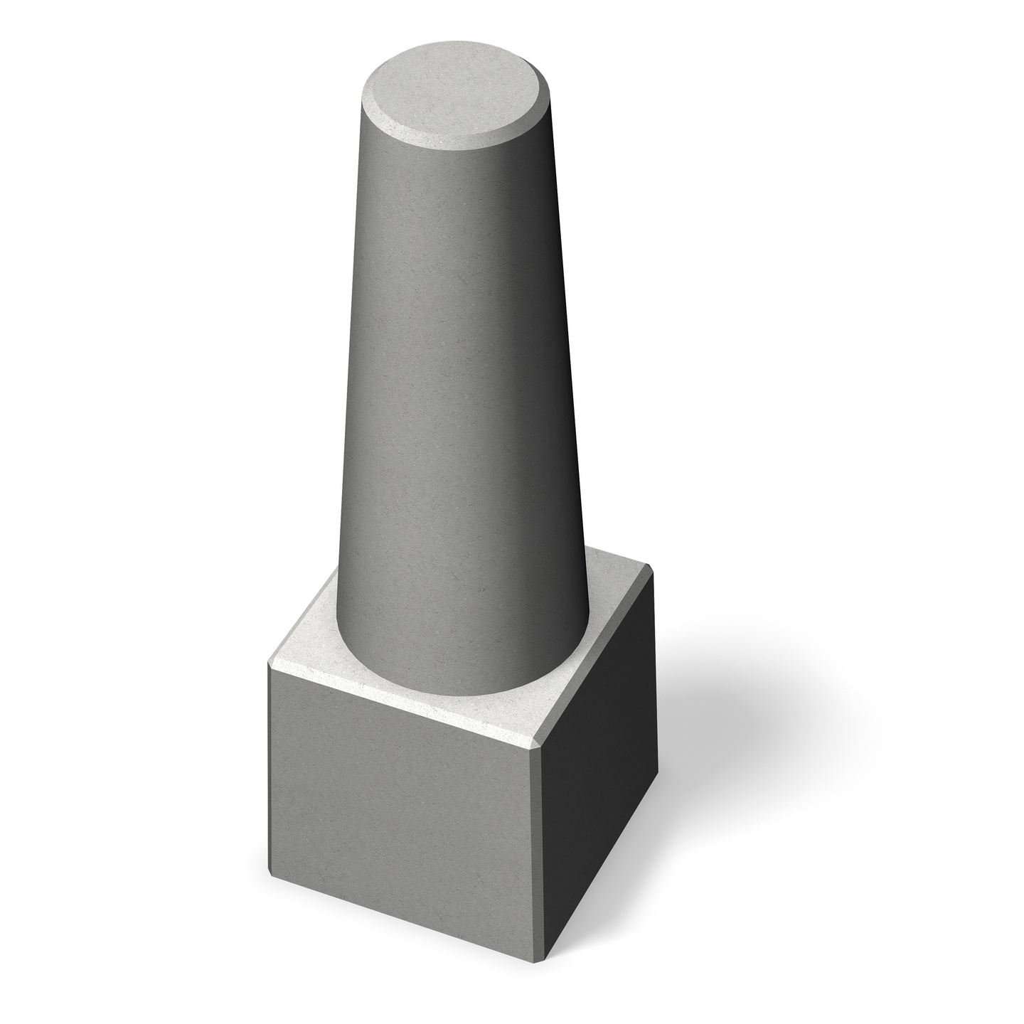 BETONGPOLLARE BENDERS TRIND GRÅ H1100MM