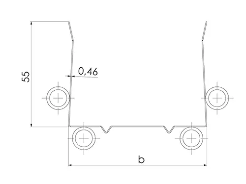KANTPROFIL GYPROC AC 95/55 3000MM
