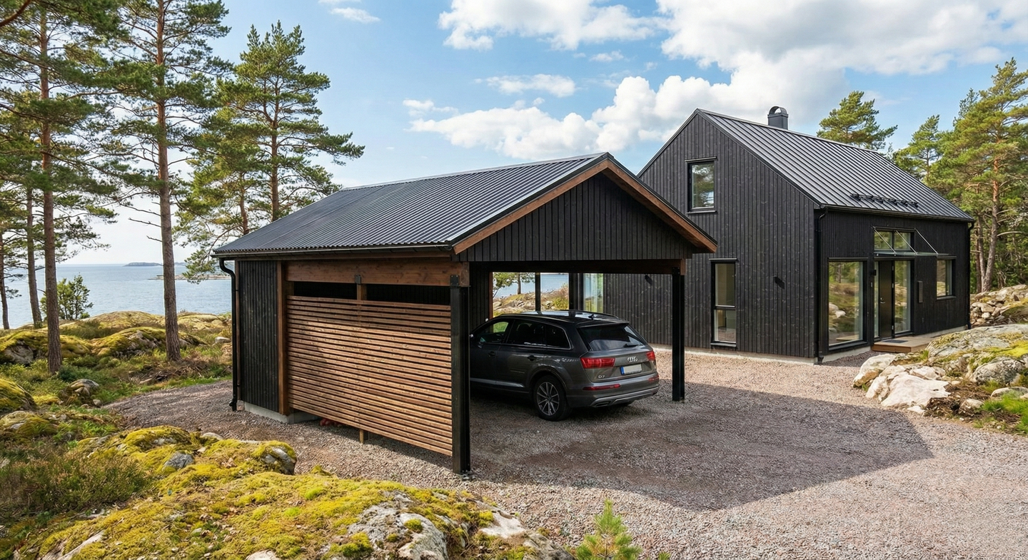 PLASTTAK KORRUGERAD GOP RENEW 76/18 SVART 2500X1040MM