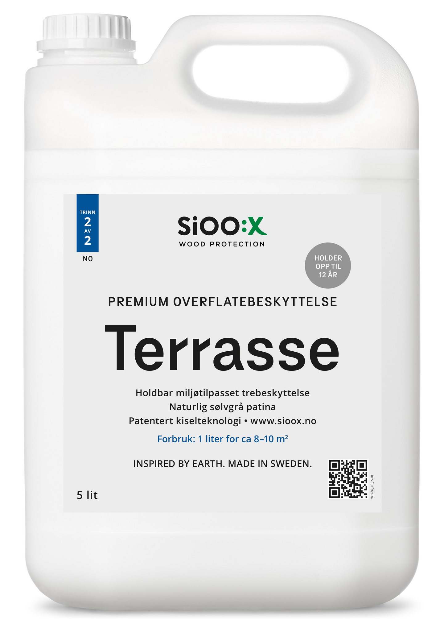 SIOO:X TERRASSE OVERFLATEBESKYTT 5L