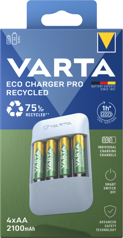 LADDARE ECO PRO RECYCLED 4XAA 2100 MAH