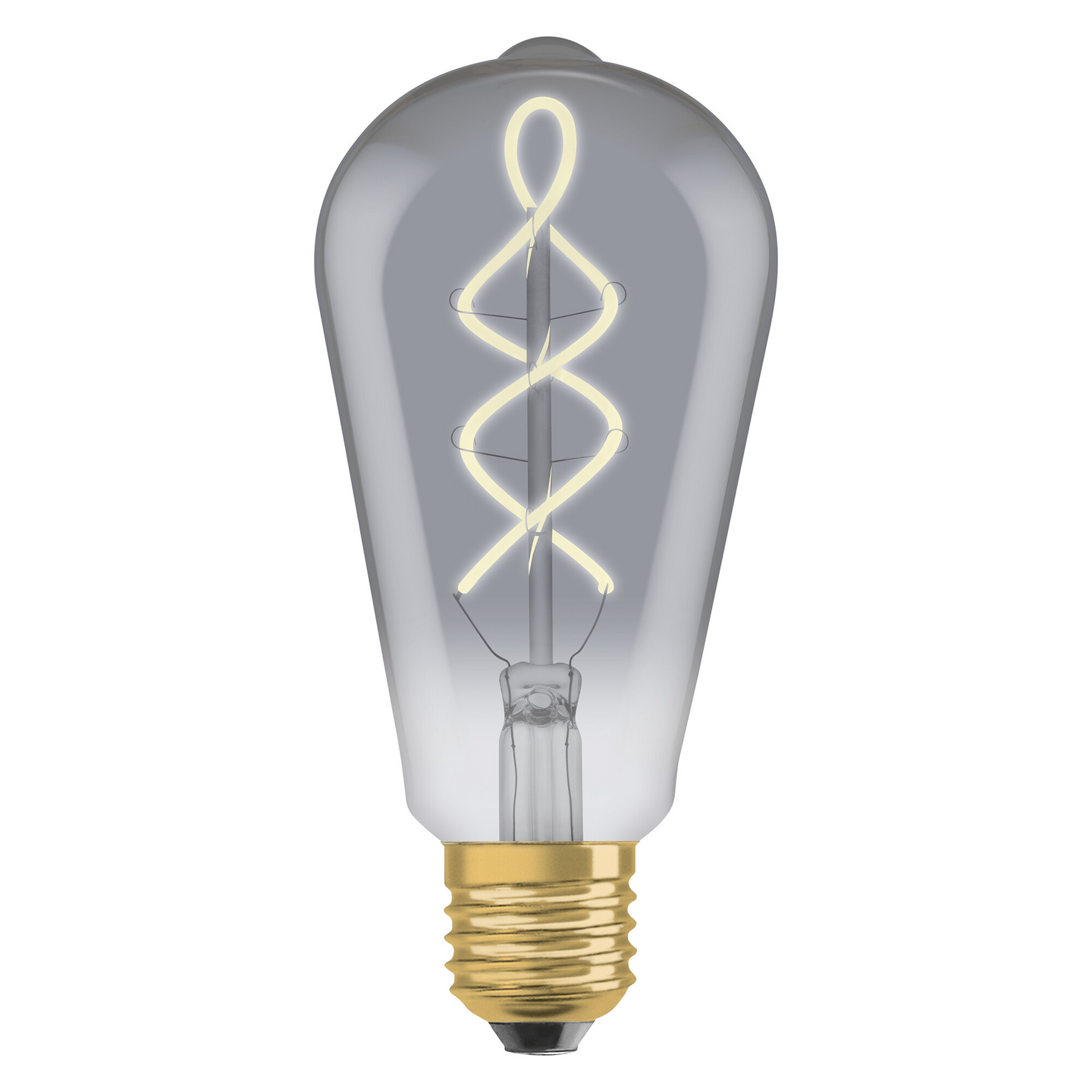 Led-sisustuslamppu OSRAM Vintage 1906 Edison 140lm E27 harmaa spiraali